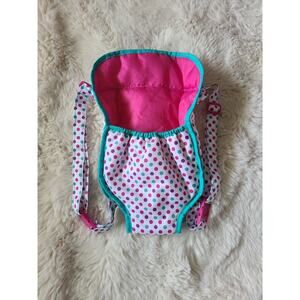 My Sweet Love Babydoll Toy Front Carrier Polka Dot Pink Blue White